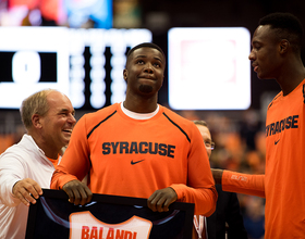 Walk-on Antonio Balandi is a club basketball veteran who develops Syracuse’s bigs’ skills