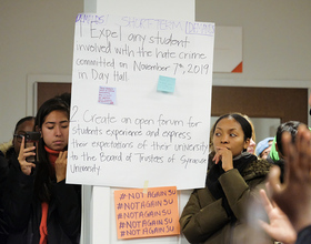 SU officials respond to student demands at sit-in