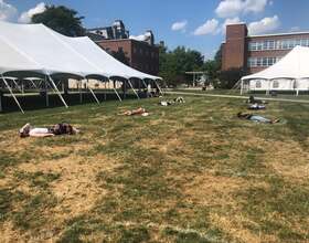 Graduate student group organizes die-in to support Black Lives Matter