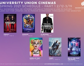 University Union releases 1st half of spring movie screenings schedule