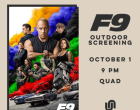 UU to host outdoor screening of ‘F9’ Friday night on the Quad