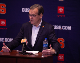 John Wildhack announces Dino Babers will return for 2022 season