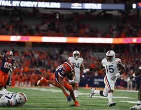 Final drive revives Syracuse in 22-20 win after poor red zone play