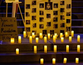 Iranian Student Association holds candlelight vigil for Masha Amini