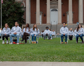 Remembrance Scholars honor Pan Am Flight 103 victims with 'Sitting in Solidarity'