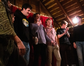 Through student-run show 'Krab Night,' SU brothers bring various forms of sketch comedy