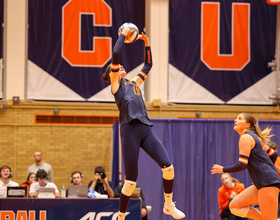 SU drops 3 straight sets against Iowa in home opener