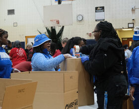 Hundreds volunteer at MLK Jr. Day of Service at Nottingham H.S.