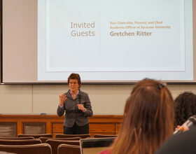 Ritter shares thoughts on Syracuse Statement, Academic Strategic Plan at GSO