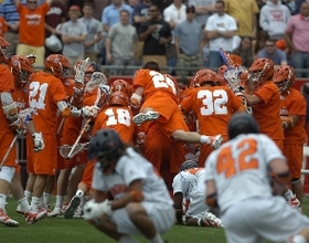 MLAX :  ONE MORE: Leveille's strike ends double-OT thriller, sends SU to championship Monday