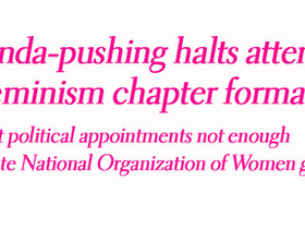 Agenda pushing halts attempt at at feminism chapter formation