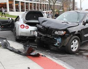 Nissan, Jeep collide outside Park Point