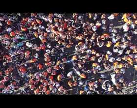 Video: Aerial view of Castle Court prior to Syracuse's two Elite Eight games