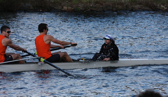 Coxswain Abraham excels as female on men&#8217;s rowing team