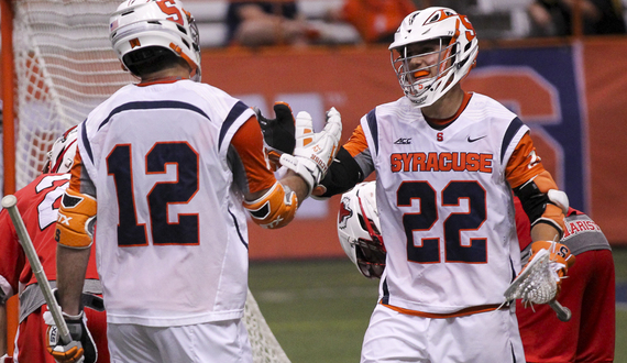 Jordan Evans scores career-high 5 goals in Orange rout of Red Foxes