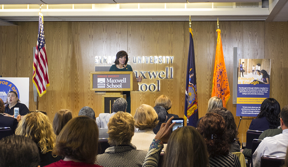 Lt. Gov. Kathy Hochul gives &#8216;Enough is Enough&#8217; presentation at SU