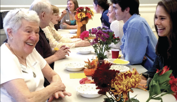 Furman University students participate in &#8216;adopt a grandparent&#8217; program