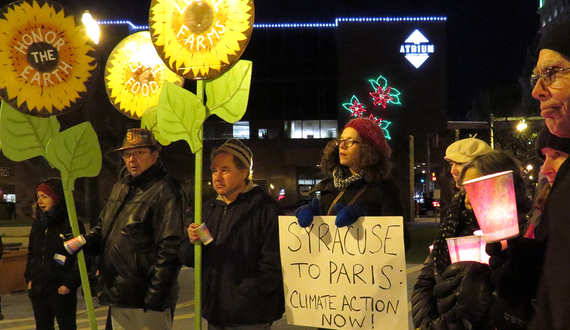 Syracuse community gathers for peace vigil about climate change