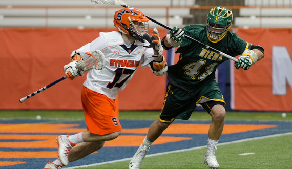 No. 5 Syracuse crushes Siena, 18-5, in season opener