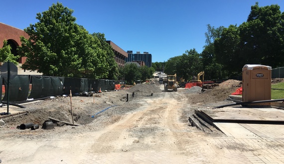 SU construction update: University Place promenade work on schedule