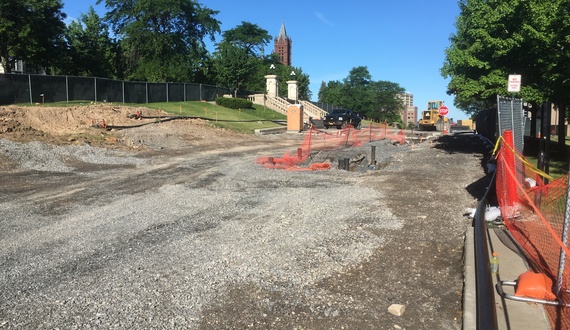 SU construction update: promenade to be finished before student move-in; accessibility improvements underway