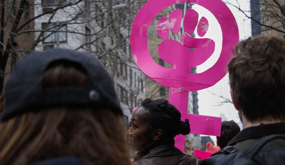 Thousands of protesters gather in New York City in peaceful Women&#8217;s March