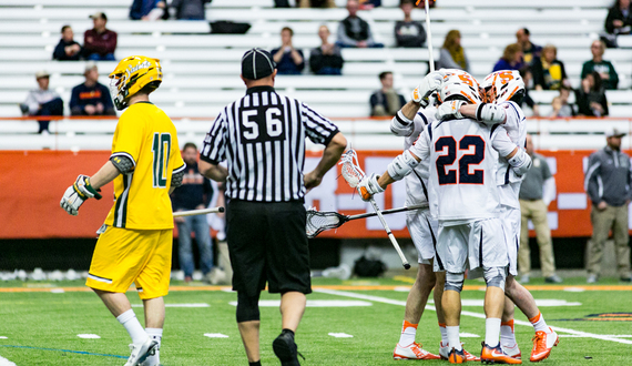 Jordan Evans and Nick Mariano orchestrate offense in No. 6 Syracuse&#8217;s 19-6, season-opening win over Siena