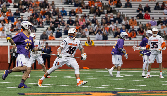 No. 6 Syracuse&#8217;s second-half defense staves off No. 12 Albany in 10-9 win