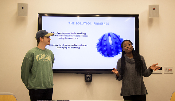 2 SU students create FibreFree to make laundry more sustainable