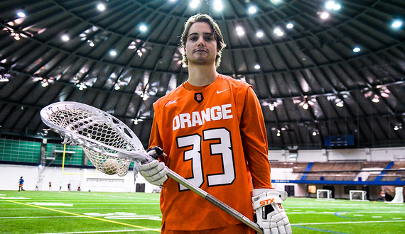 STEADY GOING: Drake Porter built himself into SU’s third goalie in three years