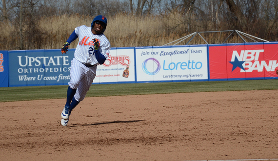 Rajai Davis still ‘specializes’ in speed, even as the Syracuse Mets’ oldest player at 38