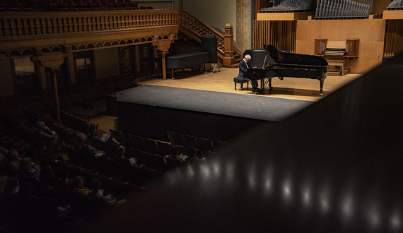 Pianist Robert Weirich performs classical pieces at Setnor Auditorium