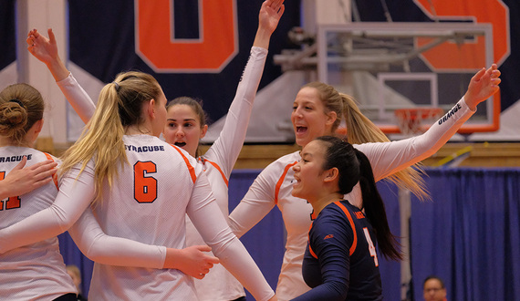 Syracuse never trails Virginia Tech in straight-set win