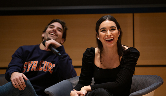 &#8216;The Bachelor&#8217; star and SU alumna Ashley Iaconetti talks to students about career