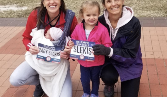 Stefanie Slekis runs Olympic Marathon Trials 4 weeks after giving birth