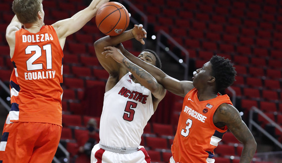 Syracuse completes sweep of NC State, forces 20 turnovers in 77-68 win