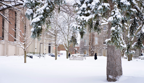 Video: The snowy scenes of winter at Syracuse University