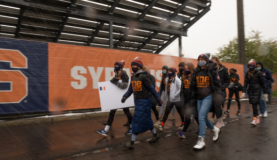 Gallery: SU athletes march in solidarity with Black Lives Matter movement