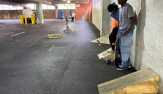 Flower Skate Shop holds impromptu Shortcuts skateboard race