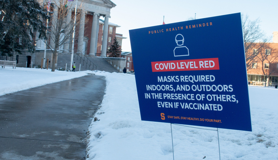 Syracuse University to consider lowering COVID-19 alert level to &#8216;BLUE&#8217;