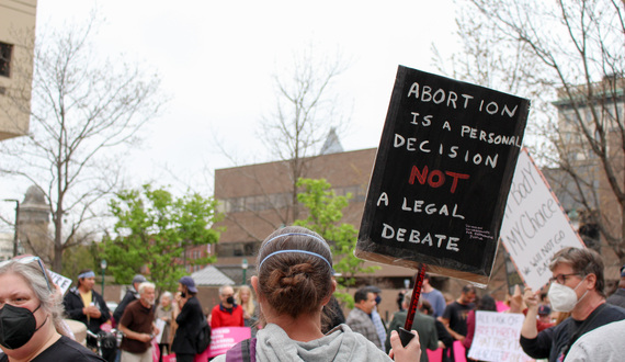 Protesters rally against leaked draft opinion overturning Roe v. Wade