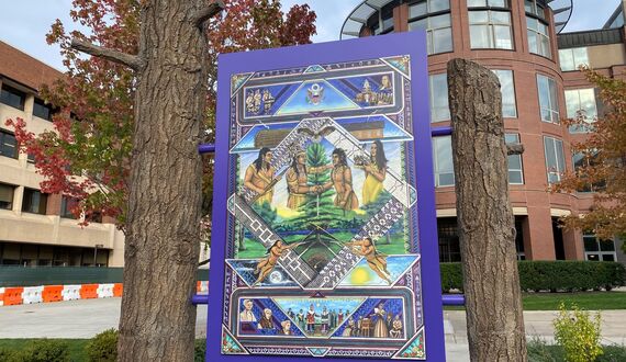 ‘A welcome addition’: Onondaga artist unveils new installation on SU quad