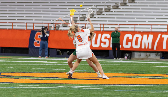 Kate Mashewske dominates the draw to push transition offense