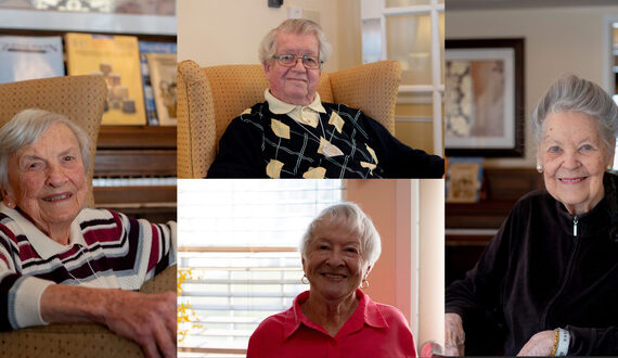 Local senior living community residents reflect on their lives for As Young As You Feel Day