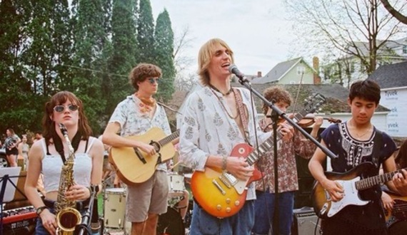 Student band Polarded bends genres in the house show scene