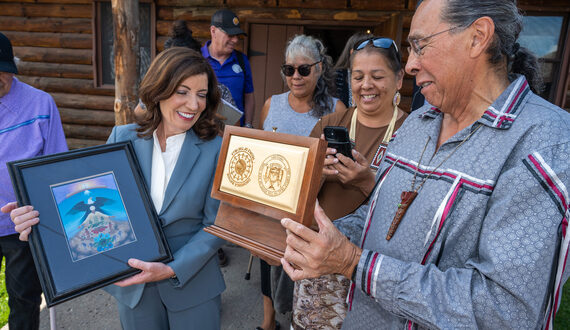 Hochul visits Onondaga Nation territory, 1st NY Gov. to do so in 50 years