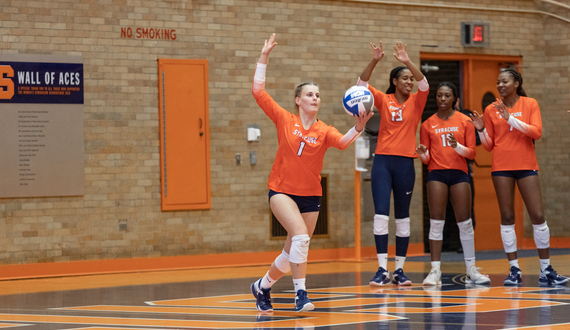 Syracuse forces deuce in 2nd set but can&#8217;t prevent straight-set loss to FSU