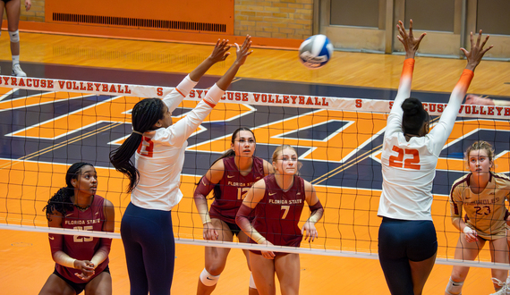 Syracuse wins 1st set in over 1 month but falls 3-1 to Florida State