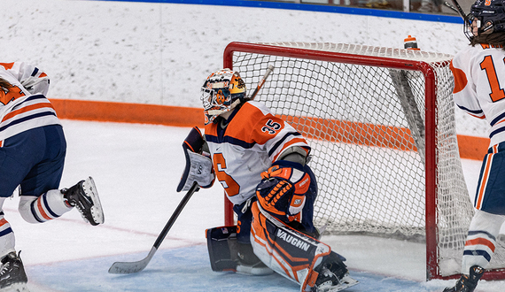 Allie Kelley wins CHA Goaltender of the Week for 3rd time