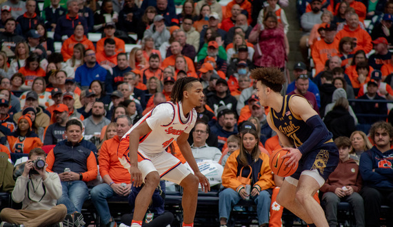 Syracuse struggles with Notre Dame&#8217;s pace in 2nd half of its close victory